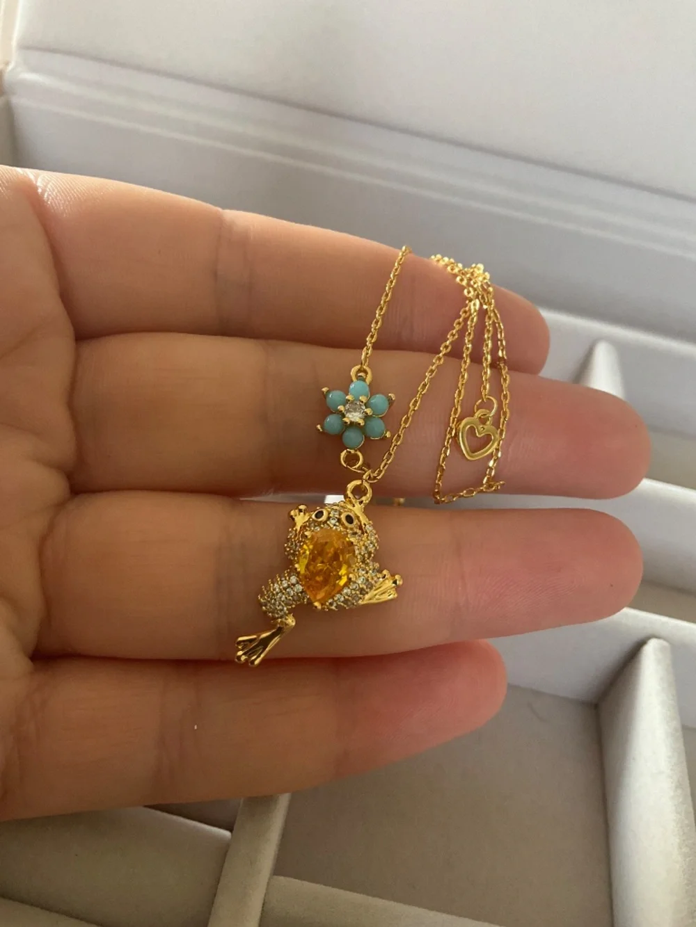 Kate Spade New York Nature Walk Frog Pendant Necklace